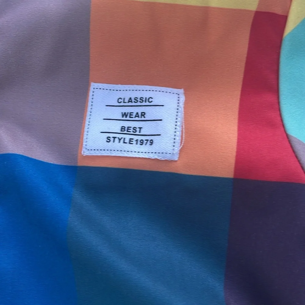 Toddler Boys Multicolored Check Jacket Size 4Y